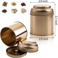 thumbnail image 2 of Lawei 9 Pack Tea Tins Canister with Airtight Double Lids, Mini Tea Storage Containers Round Tin Can Box for Storage Tea Coffee Sugar Loose Leaf, 2 of 7