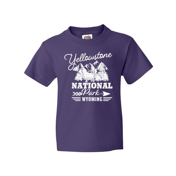 Inktastic Wyoming Yellowstone National Park Youth T-Shirt