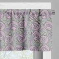 thumbnail image 3 of Ambesonne Rose Window Valance, Romantic Spiraling Silhouettes, 54" X 18", Blue Grey Pale Taupe, 3 of 5