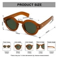 thumbnail image 4 of Gafas de Sol Vintage Redondas Polarizadas VANLINKER VL9743 C5, 4 of 5