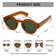 thumbnail image 4 of Gafas de Sol Vintage Redondas Polarizadas VANLINKER VL9743 C5, 4 of 5