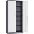 thumbnail image 6 of SISESOL Storage Cabinet with Doors and Shelves,71" Metal Storage Cabinet with Lock Door Adjustable Shelf, Steel Lockers for Office, Home,School,Kitchen,Garage Tool Utility Cabinet, 6 of 12