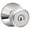 Silver, variant on Schlage F51a-Bwe Bowery Keyed Entry Door Knob Set - Chrome
