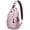 Cute Fish and, variant on Abstract Dog Art Sling Backpack for Pet Lovers, Geometric Canine Print Crossbody Bag with Paw and Bone Design, Travel Daypack