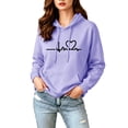 thumbnail image 6 of Ounisa Women's Heavyweight Fleece Heart Graphic Hoodie, Long Sleeve Cozy Sweatshirt with Plush Interior for Extra Warmth and Style, 6 of 9