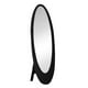 Monarch Specialties Miroir - 59"H / Cadre Ovale Contemporain Noir – image 2 sur 2