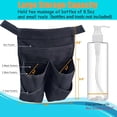 thumbnail image 4 of Pro Massage Therapist Bag, Multi-Pocket Portable Holster with Adjustable Waist Belt,Oil Bottle Pockets, Card Slots,Mesh Compartments for Essentials,Large Capacity Lotion Holder Organizer, 4 of 7
