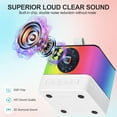 thumbnail image 4 of Karaoke Machine Portable Bluetooth Speaker with 2 Wireless Microphones for Adults  Kids with Lights Supports USB TF FM AUX for Birthday Xmas Gifts for Girls Boys Family Home Party, 4 of 7