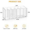 thumbnail image 2 of Januofit Drink Packet Organizer, Water Drink Packet Holder with Removable Divider, Water Flavor Packet Organization Container for Kitchen Organizers and Storage (6 Compartments), 2 of 8