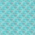 thumbnail image 1 of Ahgly Company Machine Washable Indoor Square Transitional Macaw Blue Green Area Rugs, 4' Square, 1 of 7