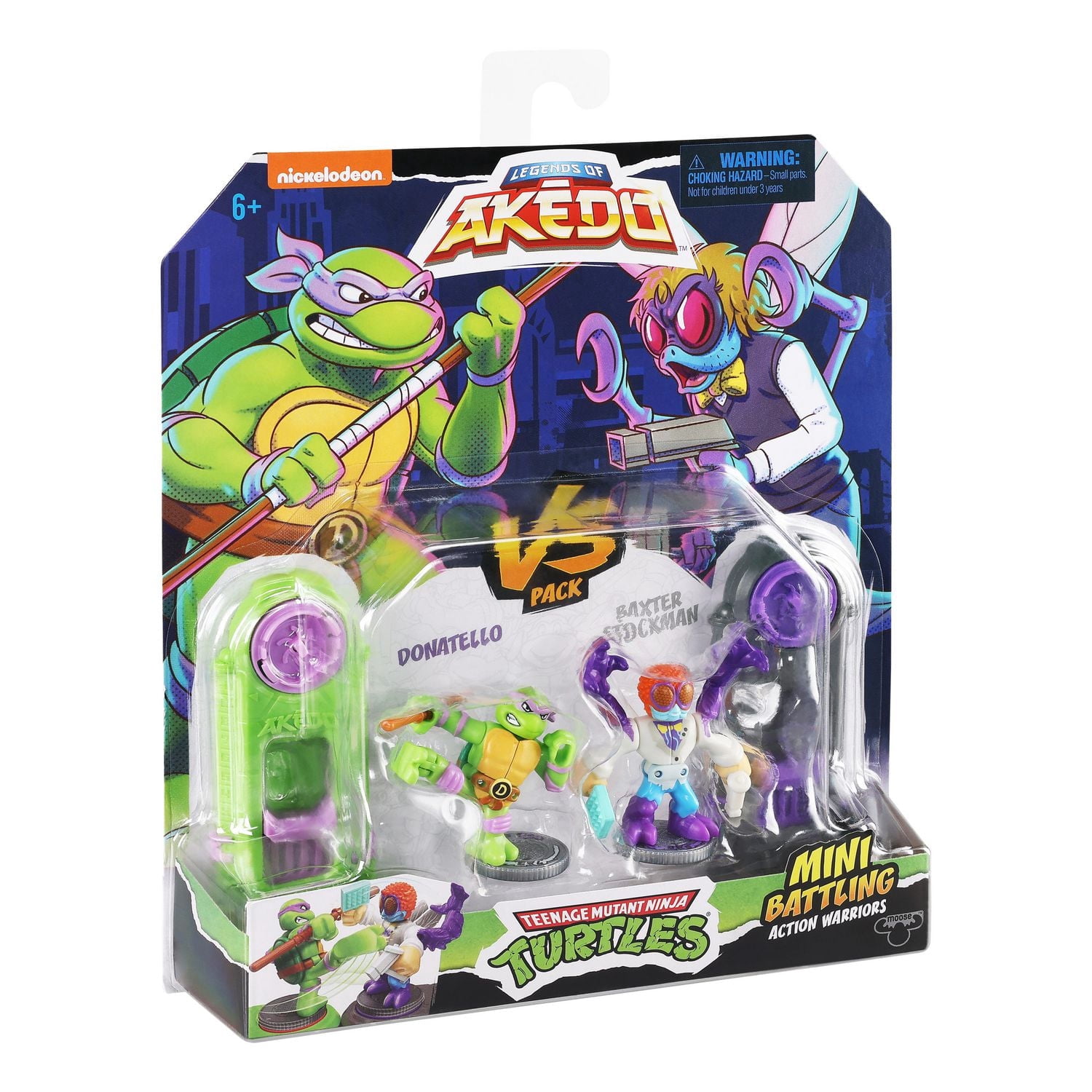 AKEDO TMNT S1 CONTRE PK DONATELLO CONTRE BAXTER STOCKMAN