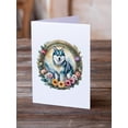 thumbnail image 2 of Alaskan Klee Kai and Flowers Greeting Cards and Envelopes Pack of 8 7 in x 5 in, 2 of 3