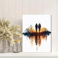 thumbnail image 2 of Qisvanset 12x16 Inch Jesus Walk On Water Canvas Wall Art, Watercolor Bible Sketch Modern Religious Wall Decor, 2 of 8