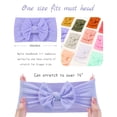 thumbnail image 2 of Paquete de 20 cintas para el cabello de nylon elásticas con moños para niñas bebés, 2 of 9