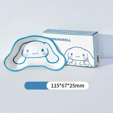 

50Ml Sanrio Cartoon Dipping Plate Hello Kitty My Melody Cinnamoroll Kawaii Household Kitchen Children Ceramic Dish Tableware
