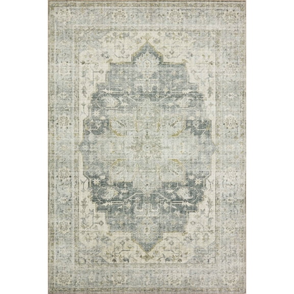Loloi Skye Charcoal / Dove 6'-0" x 9'-0" Area Rug