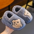 thumbnail image 2 of Fesfesfes Cozy Bear Claw Toddler Slippers Non Slip Indoor House Shoes for Girls Kids Warm Fleece Lined Childrens Footwear Soft Plush Casual Winter Booties for Baby Home Wear(Gray#1,9-9.5 Years), 2 of 9