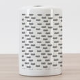 thumbnail image 3 of Cat Ceramic Toothbrush Holder, Hipster Cats with Glasses Sleeping Stars Geometric Kitty Animals Birthday, Decorative Versatile Countertop for Bathroom, 4.5" X 2.7", Yellow White Grey, 3 of 4
