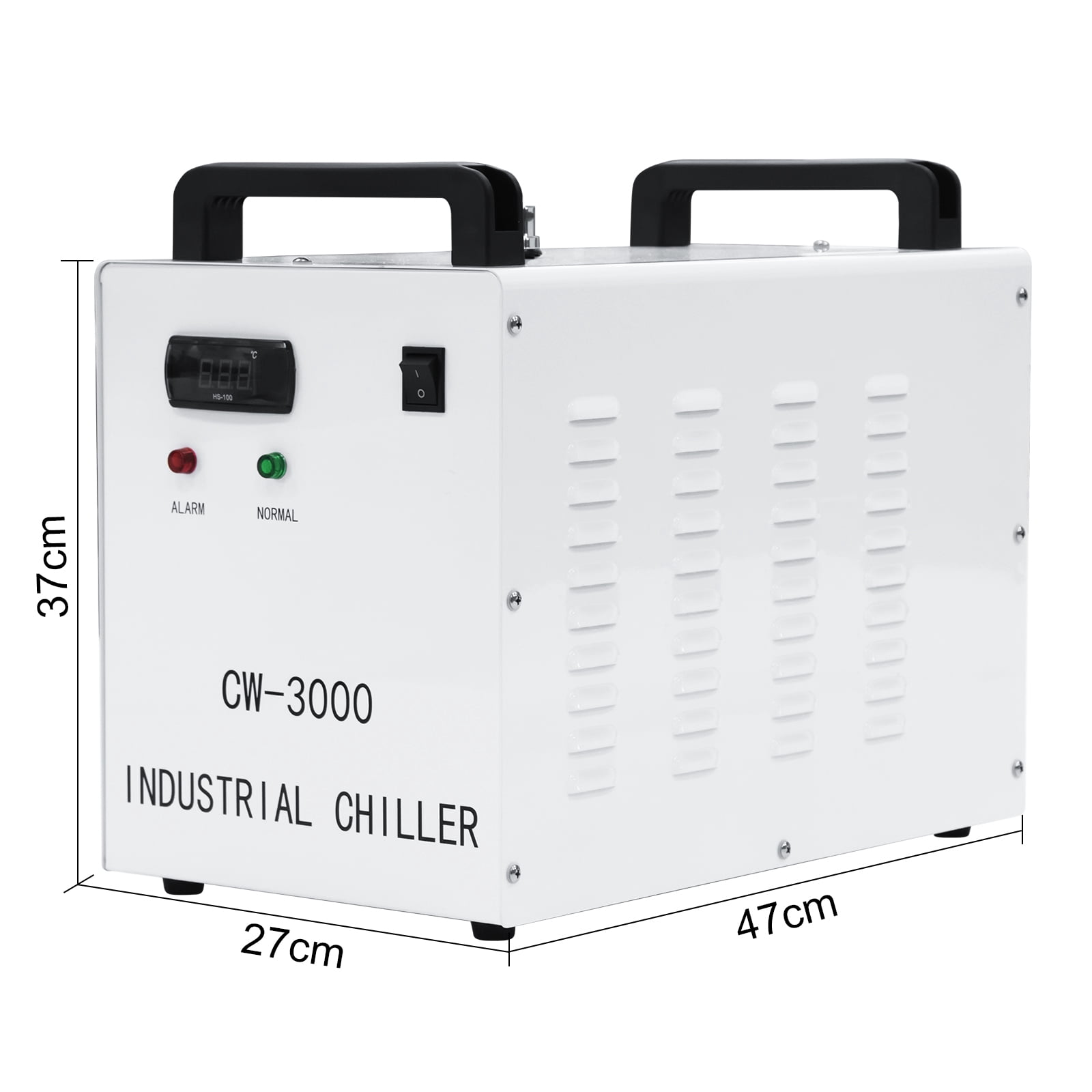 Water Chiller,CW-3000 Industrial Water Chiller 9L,Water Cooling System,Thermolysis Type Water Cooling Chiller Machine for 60W 80W Laser Engraving Machine