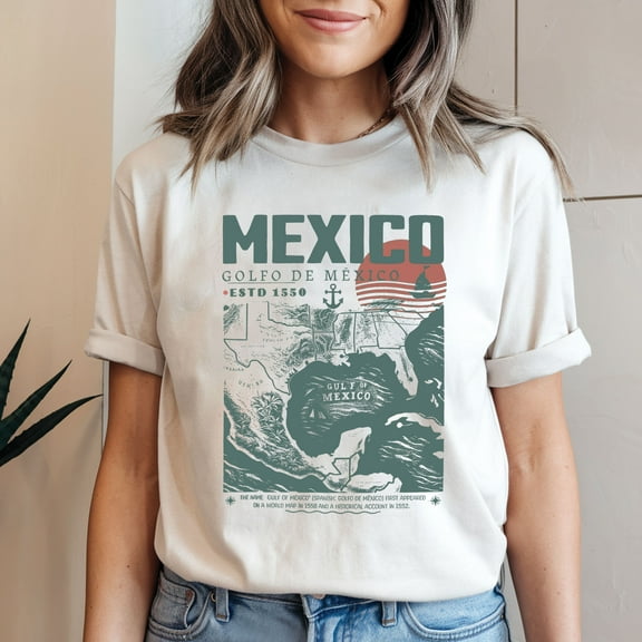 Gulf of Mexico Est. 1550 Retro Vintage Art T-Shirt – Unisex Vacation Tee