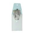 thumbnail image 1 of Mini juego de 8 brochas de maquillaje para mujer, de viaje, portátil, suave, corrector, base de belleza, sombra de ojos, brocha para pestañas con bolsa, 1 of 6