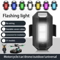 thumbnail image 3 of Riwesomey Luz estroboscópica colorida Universal para motocicleta, lámpara intermitente de advertencia anticolisión recargable para Bombillas para automóviles Cuadrado, 3 of 6