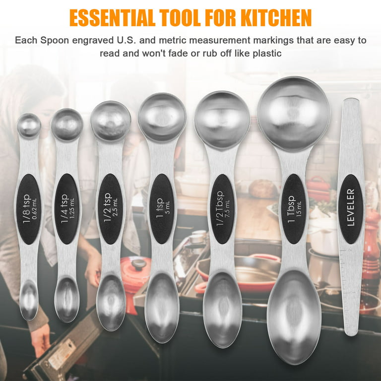 Measuring Spoons, Magnetic Set – The Convenient Kitchen