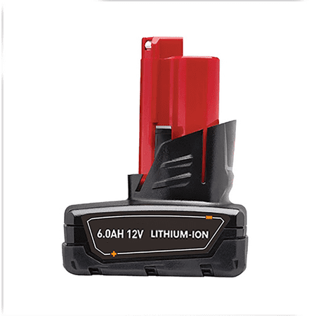 

DASNITE FOR MILWAUKEE M12 Battery 12V 6000mAh Li-ion Black and Red