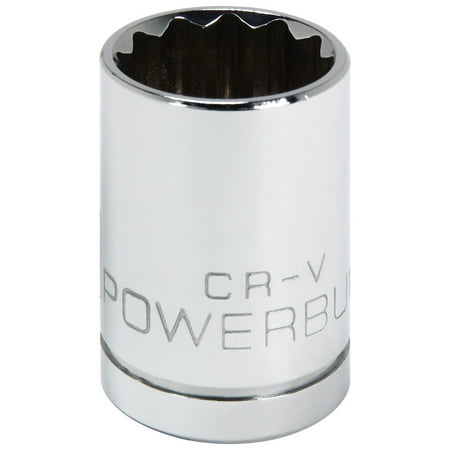 UPC: 0028907054117 | Powerbuilt 1/2 Inch Drive x 3/4 Inch 12 Point Shallow Socket – 642003