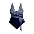 thumbnail image 4 of Women's Sexy Plus Size Tankini Swimsuits Sports New Stylish Hot Spring Cute Fashion Beachwear Cross Back Soft Tops Bottoms Elegant Swimwear, 4 of 8