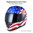 thumbnail image 3 of Motorcycle Helmet Visor Replacement Wind Shield for AHR RUN-F Full Face Helmet, 3 of 9
