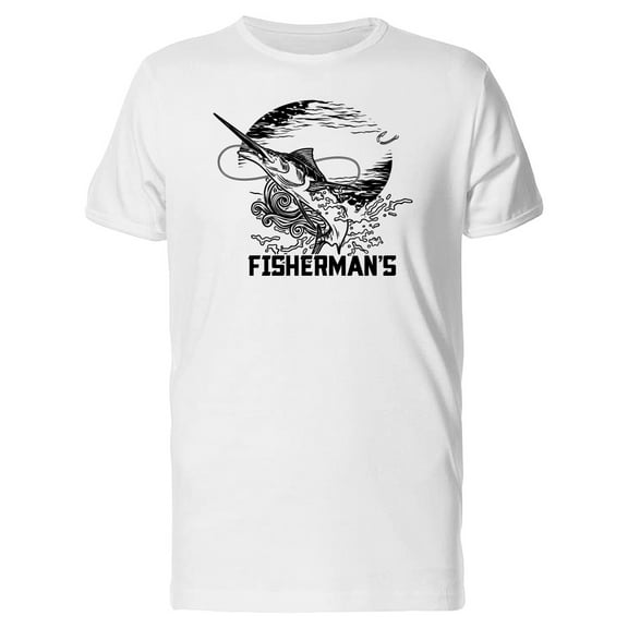 Cool Swordfish Logo T-Shirt Men -Image by Shutterstock, Male XX-Large