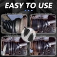 thumbnail image 4 of Kit de Réparation de Bottes de CVC Adapté pour Arbres de 19mm à 24mm, Kit de Réparation d'Axe de CVC en Silicone Comprend 2 Pinces de Bottes de CVC en Acier Inoxydable et 3 Attaches de Câble, Kit de Bottes de Joint de CVC Design en une Pièce (1 Pce), 4 of 5