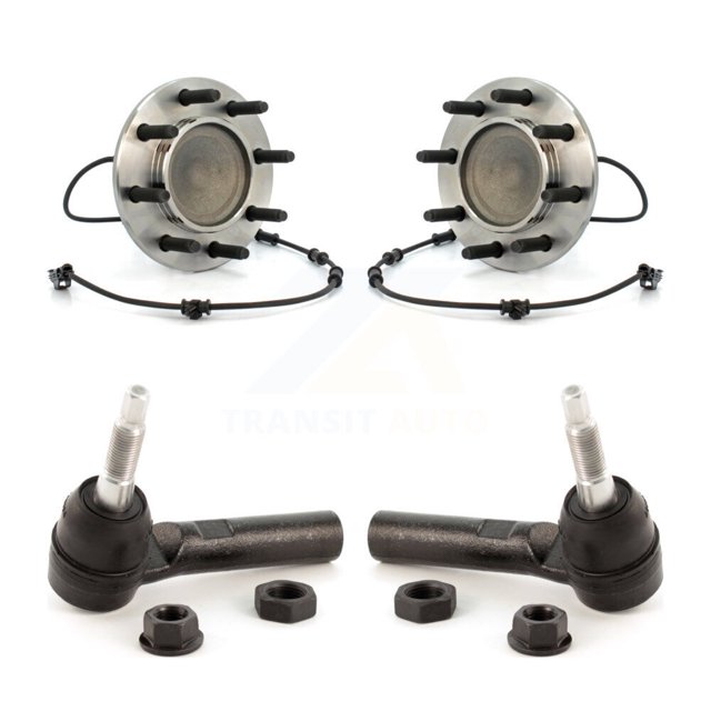 Transit Auto Front Wheel Bearing and Tie Rod End Kit for Car 2003-2005 Dodge Ram 2500 3500 RWD - Left Right Side (Driver Passenger) K7T-100289