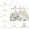 thumbnail image 2 of SDFGTstore Set of 10 Children Wood Hangers Durable for Toddler Wardrobes Organization, 2 of 8