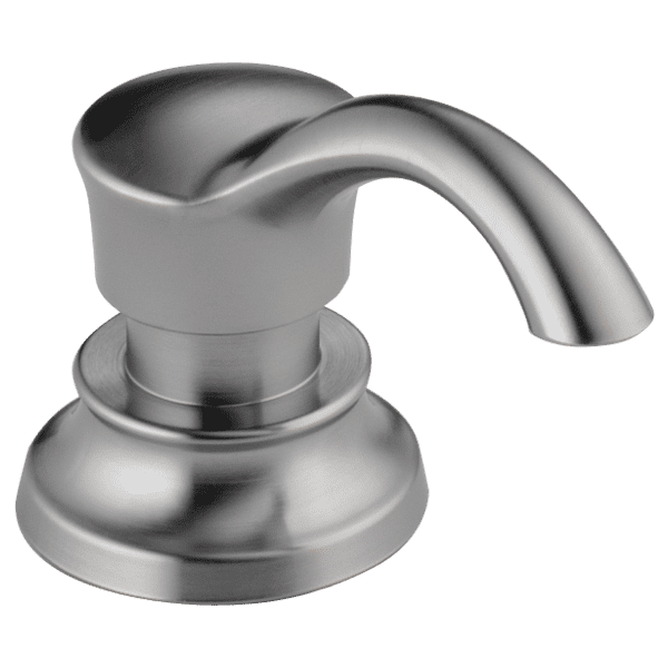 Details about   Delta Pilar Sink Mounted Metal Soap Dispenser in Stainless 