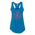thumbnail image 2 of Believe Hope Awareness Ladies Racerback Tank Top, Turquoise, Small, 2 of 3
