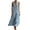 Light Blue, variant on Women'S Cotton Linen Jumpsuits Sleeveless Wide Legs Button Down Rompers with Pockets