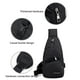 thumbnail image 3 of Bolsa de pecho para hombres con orificio para USB y auriculares, mochila multifuncional - negro, 3 of 6