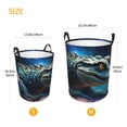 thumbnail image 4 of KLL Starry Sky Colorful Crocodile A Waterproof Foldable Laundry Hamper Bucket with Handles for Storage Bin,Kids Room,Home Organizer (Medium ), 4 of 7