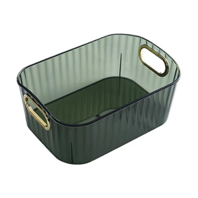 Grande Capacité Boîte de Rangement Transparente Multifonctionnelle avec Poignée Conteneur de Rangement pour Maquillage