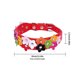 thumbnail image 3 of Worallymy Aleación de cuero Animal Collar Ajustable Flor Mascota Cuello Cadena Animal Decoración Collar Rojo XS 2.5x30cm Worallymy JD735808128, 3 of 7