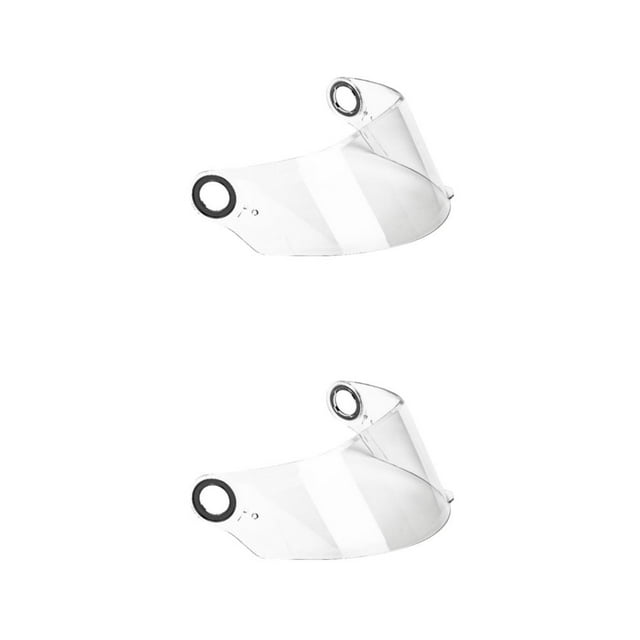 Youkk High-Performance for Visor Lens for FF358 396 Full Face Scratch-Resistant Transparent 255mm 2Set