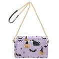 thumbnail image 2 of FORMRS Women Crossbody Purse with Chain Strap Vegan Leather Shoulder Handbag, Light Purple Halloween Black Cat, 2 of 7