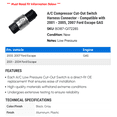 thumbnail image 2 of A/C Compressor Cut-Out Switch Harness Connector - Compatible with 2001 - 2005, 2007 Ford Escape GAS 2002 2003 2004, 2 of 2