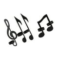 thumbnail image 1 of Music Note Candle Holder,4Pcs Unique Iron Black Black Music Note Wall Sconce Music Note Wall Candle Holder Dependable Performance, 1 of 12