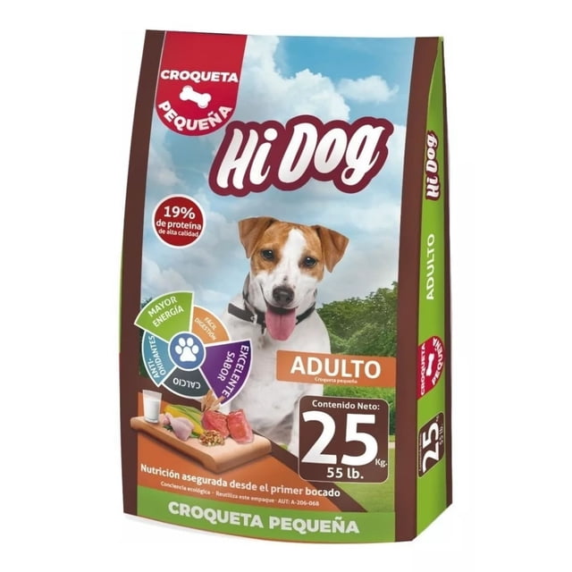 Alimento Para Perro Adulto Hi Dog Croquetas Pequeñas de 25 kg
