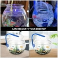 thumbnail image 4 of MasteelfCA Creative Small Fish Tank Round Fish Tank for Desktop Table House Office Decor, 4 of 7