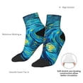 thumbnail image 6 of Naloa Starry Sunflower Dreamscape Ankle Socks for Women Non Slip Socks No Show Socks Classic Low Cut Casual Socks Casual Socks, 6 of 7
