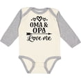 thumbnail image 3 of Inktastic My Oma Opa Love Me Grandkids Boys or Girls Long Sleeve Baby Bodysuit, 3 of 5